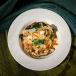 Peanut Chicken with Ginger Slaw
